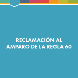 Imagen reclamación al amparo de la regla 60