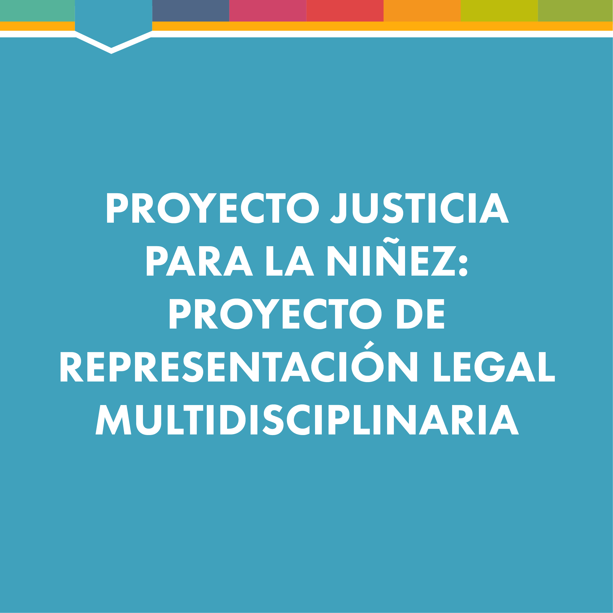 Proyecto de Representación Legal Multidisciplinaria Proyecto de Representación Legal Multidisciplinaria